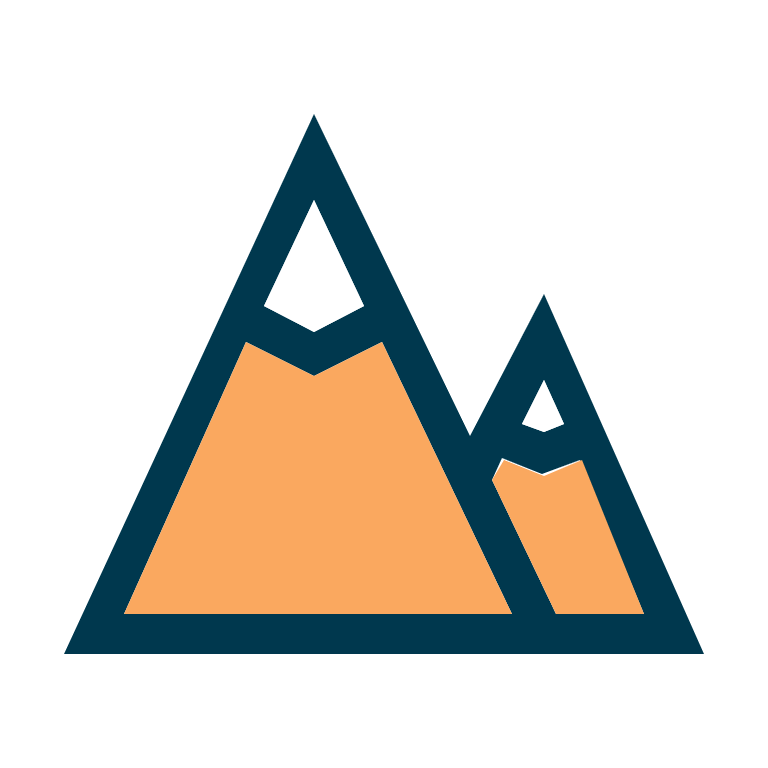Mountain Icon representing Char Dham