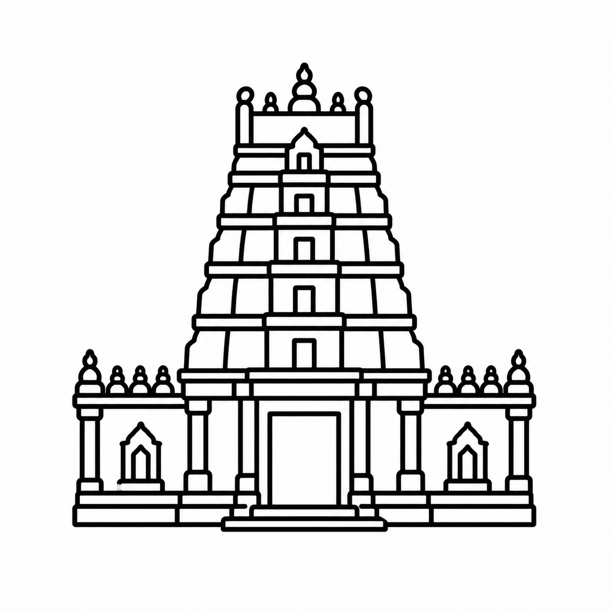 Andhra Pradesh temple icon