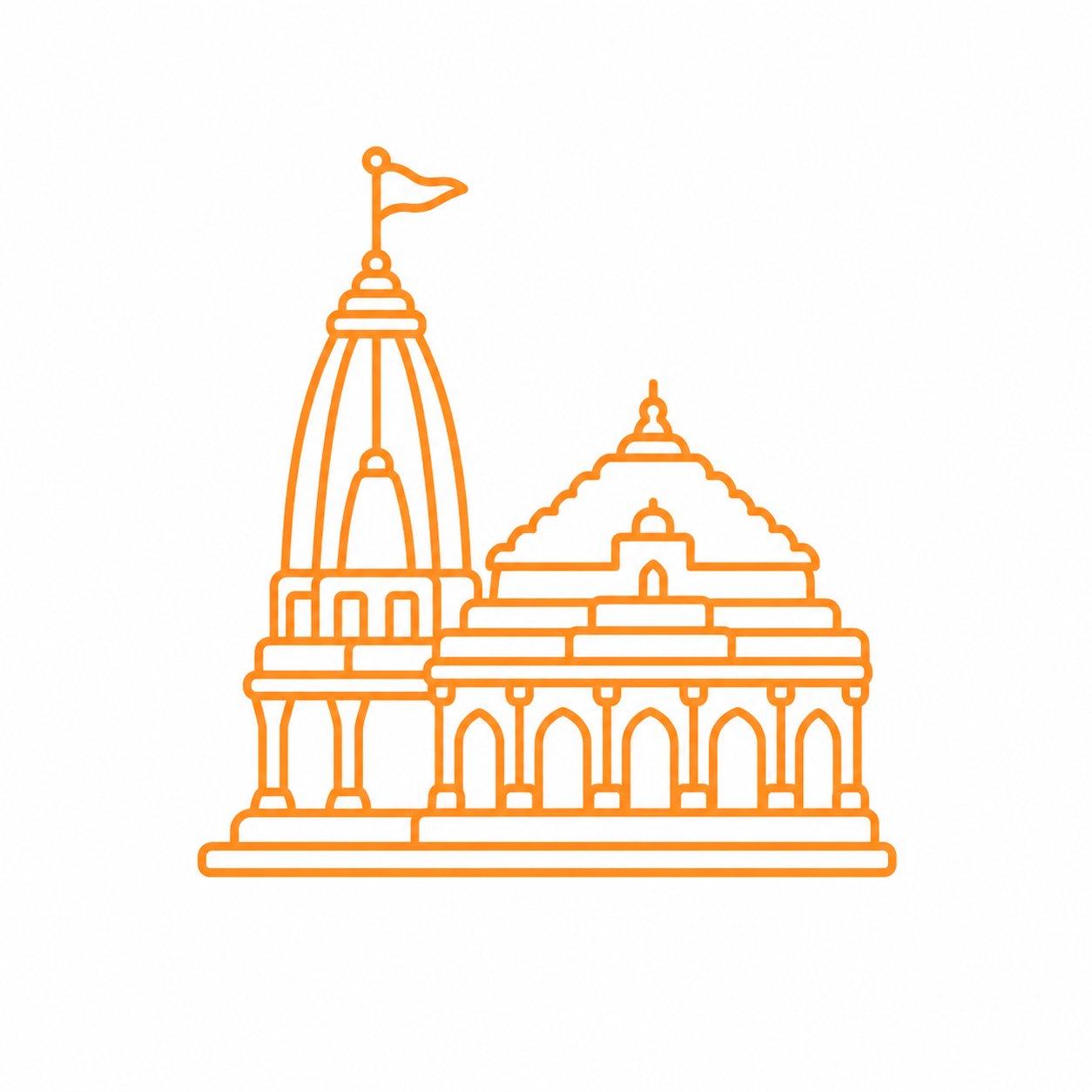 Gujarat temple icon