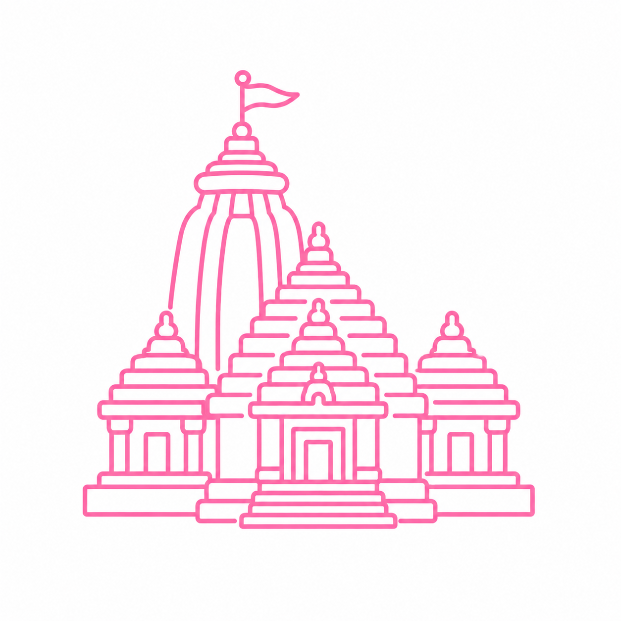 Odisha temple icon