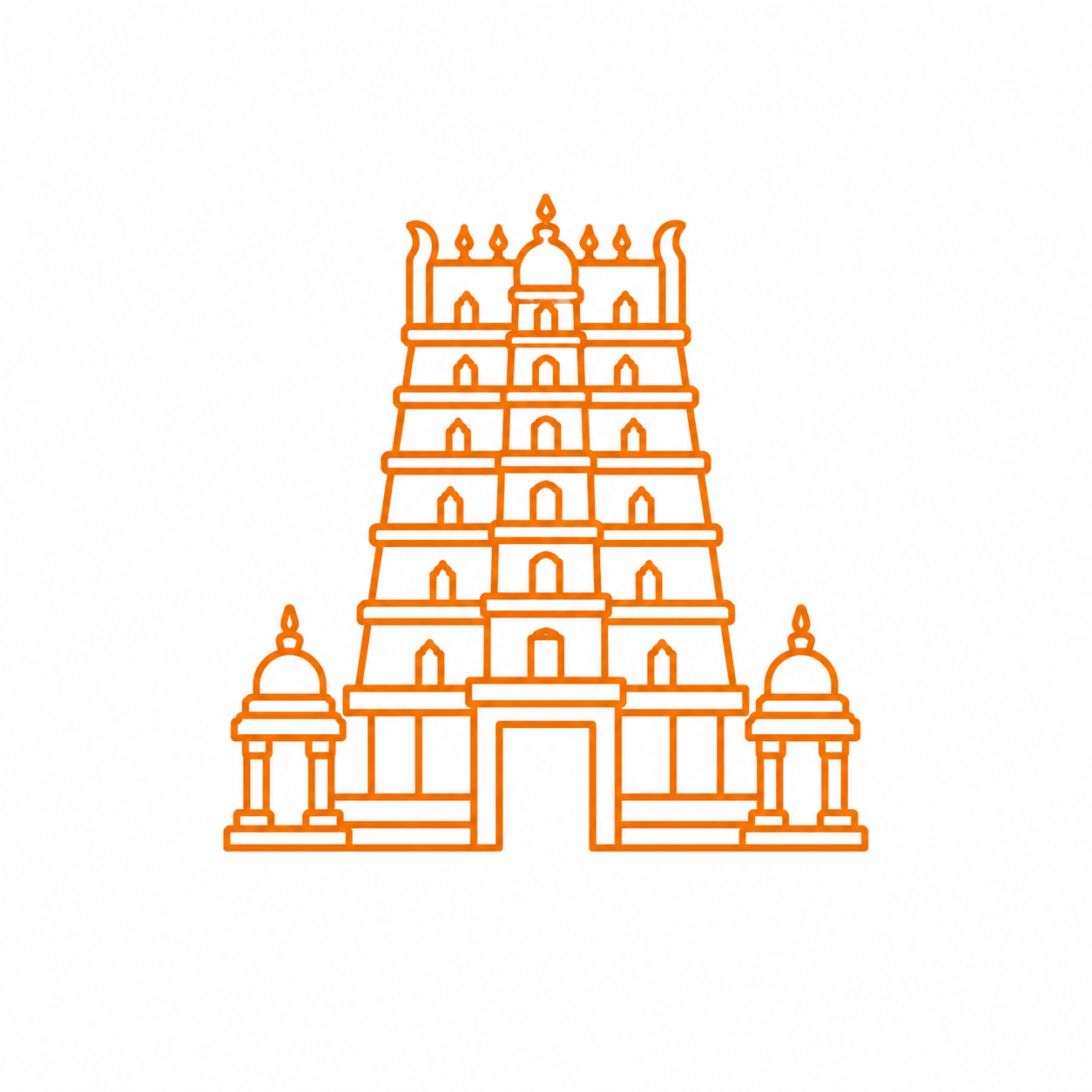 Tamil Nadu temple icon